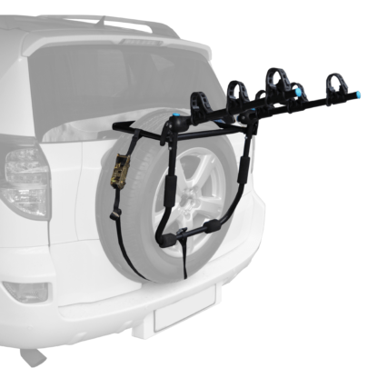 Wheel Mounted Bicycle Carrier For Up To 3 Bikes